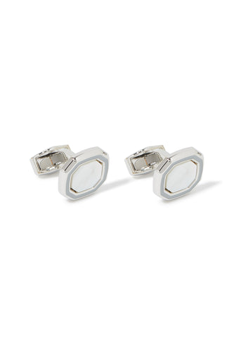 Sekizgen Yarı-Değerli Taşlı Klasik Kravat İğnesi