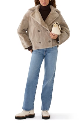 Yün Peacoat Ceket - Şık ve Konforlu