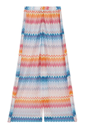 Missoni Viskoz Zigzag Lamé Palazzo Pantolon