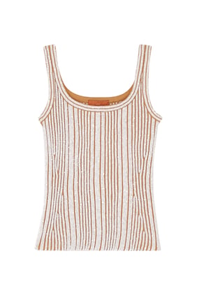 Missoni Payetli Triko Atlet - Beyaz Çok Renkli