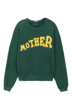 Kadınlar için Şık Yeşil Drop Square Sweatshirt