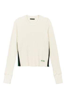 Şık Konfor: Mother Denim Kısa Sweatshirt