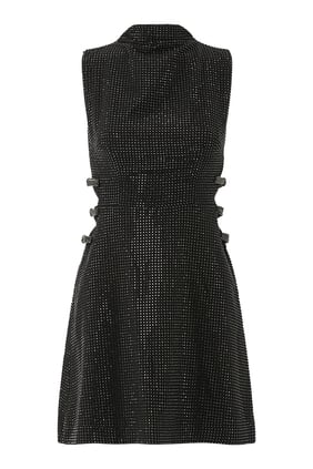 Rhinestone Detaylı Mini Elbise