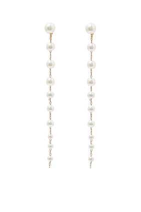 Anais Küpeleri, 14K Altın Kaplama & Swarovski İnci