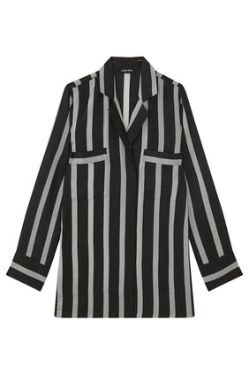Lynette Herringbone Çizgili Gömlek