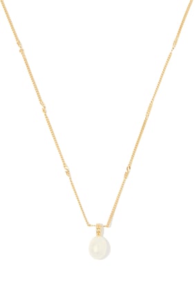 Barok İnci Kıvrımlı Zincir Kolye