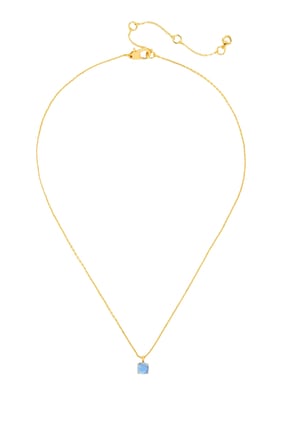 Little Luxuries Kare Kolye - Kaplama Metal & Zirkonya Taş
