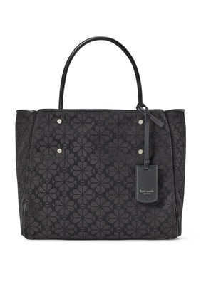 Kate Spade Orta Boy Çiçekli Tote Çanta - Siyah