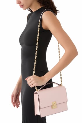 Kate Spade Deco Renk Bloklu Zincirli Omuz Çantası