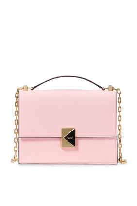 Kate Spade Deco Renk Bloklu Zincirli Omuz Çantası