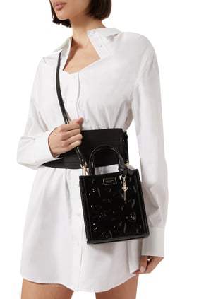 Siyah Deri Mini Tote Çanta - Kate Spade