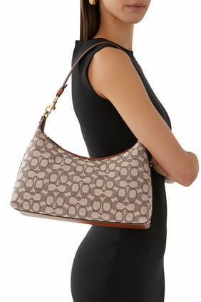 Coach Juliet 38 İmza Jakarlı Omuz Çantası