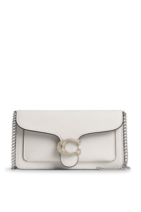Coach Tabby Zincir Clutch - Beyaz