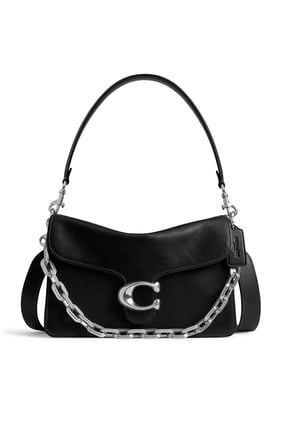 Coach Chain Tabby 30 Siyah Omuz Çantası