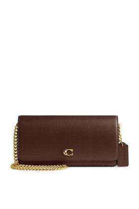 Kahverengi Evie Zincirli Uzun Cüzdan