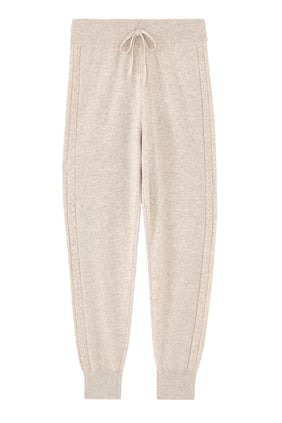 Yünlü Düğüm Detaylı Kadın Jogger Pantolon