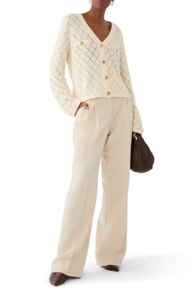 Zarif Crush Pointelle Hırka