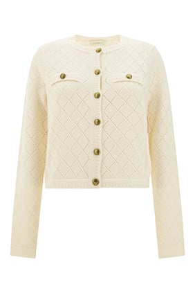 Zarif Crush Pointelle Hırka