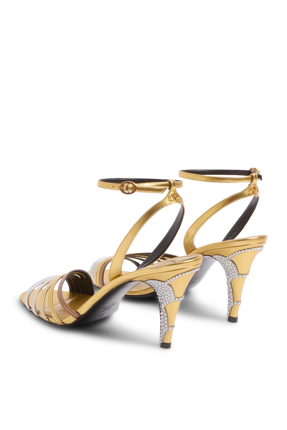 Ladycrush 85 Lamineli Nappa Kristal Sandaletler