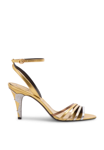 Ladycrush 85 Lamineli Nappa Kristal Sandaletler
