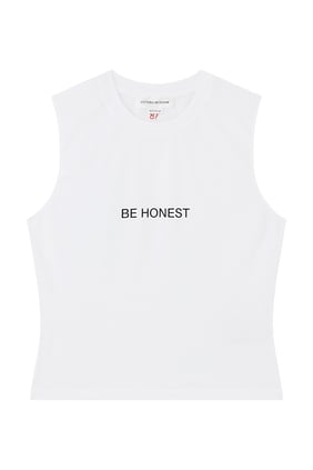 Be Honest Slogan Askılı Bluz
