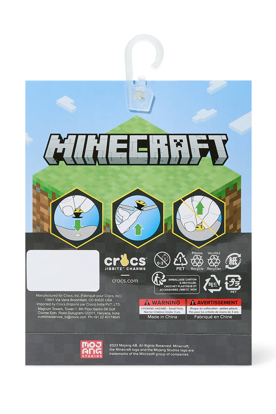 Minecraft Jibbitz Charms - Renkli