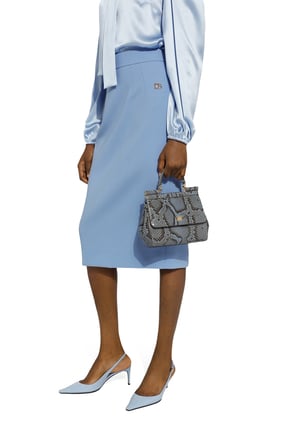 Orta Boy Sicily Yılan Derisi Çanta