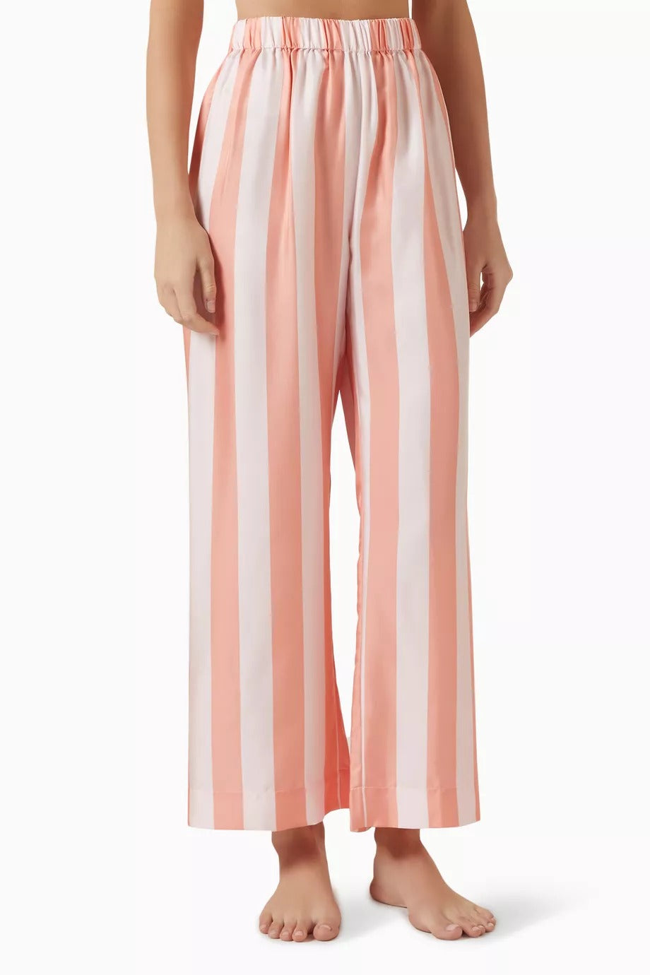 Perla İpek Twill Pembe Lüks Pantolon Rahat & Zarif Tasarım