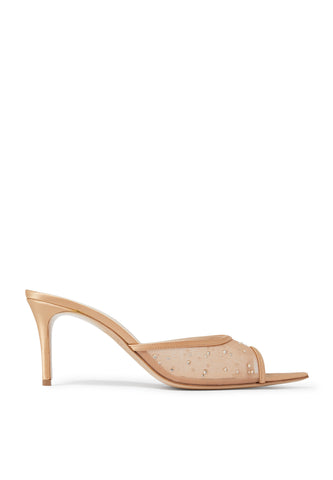 Lisa 75 Mesh Parıltılı Mules