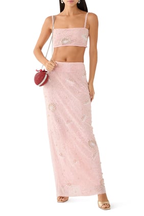 Faith Boncuklu Croptop