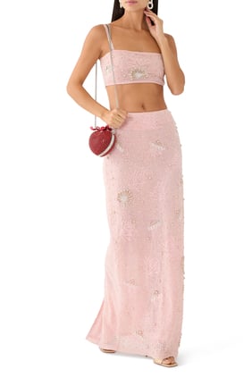 Hazel Boncuklu Uzun Etek