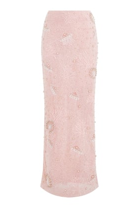 Hazel Boncuklu Uzun Etek