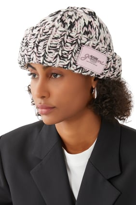 Yün El Örgüsü Bere