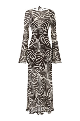 Lottie Maxi Elbise - Bej Renk