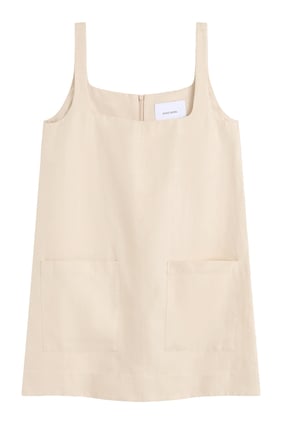 Delphi A-Line Keten Mini Elbise