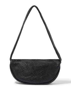 Örgü Yarım Ay Çanta - Şık ve Pratik Tasarım