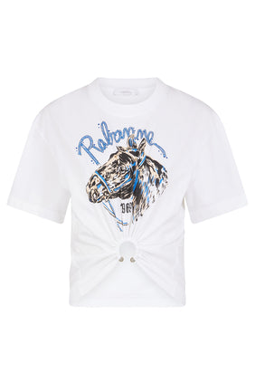 Kadın Pamuklu Piercing T-Shirt