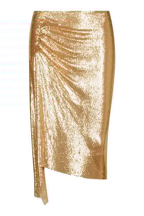 Drapé Pression Zincir Elbisesi