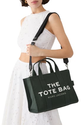 Marc Jacobs Orta Boy Tuval Tote Çanta - Yeşil