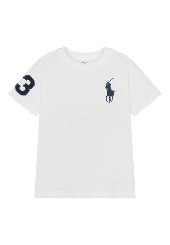 Çocuklar İçin Polo Pony Pamuklu Tişört - Beyaz