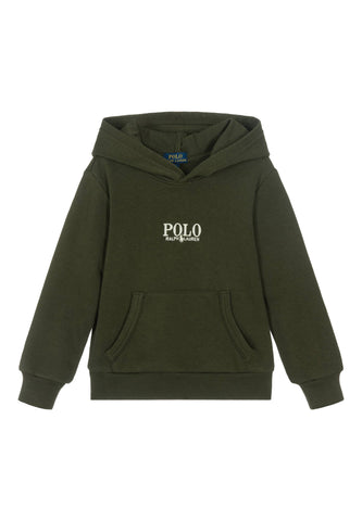 Çocuklar İçin Logo French Terry Kapüşonlu Sweatshirt - Mavi