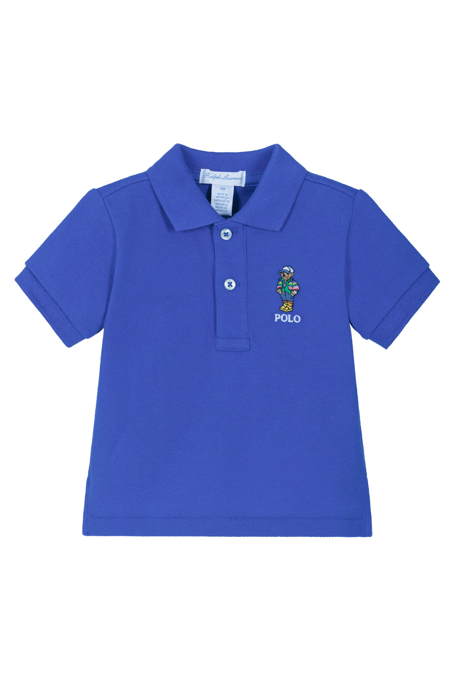 Çocuk Logo Ayı Polo Yaka Tişört - Canlı Renk