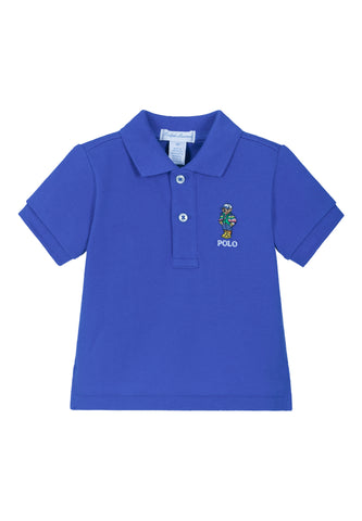 Çocuk Logo Ayı Polo Yaka Tişört - Canlı Renk