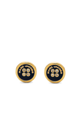 Marc Jacobs Siyah Buton Küpe