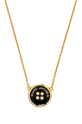 Marc Jacobs Düğme Kolye - Siyah