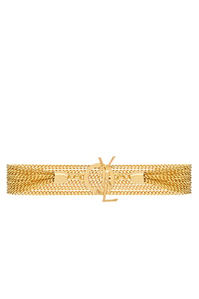 Saint Laurent Cassandre Metal Zincir Bilezik