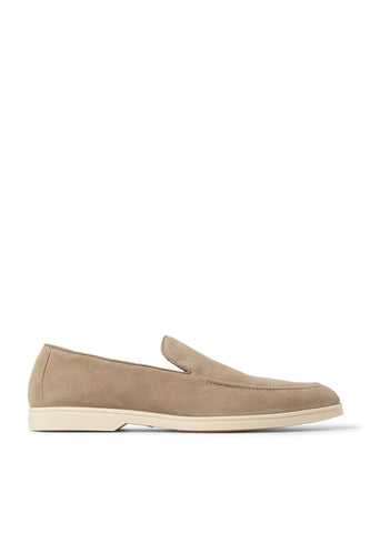 Bej Süet Loafer Ayakkabı