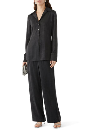 Kristal Hotfix Slim-Fit Gömlek