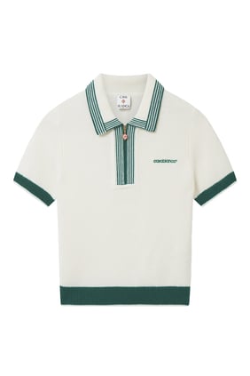 Casablanca Örgü Tenis Polo Tişörtü