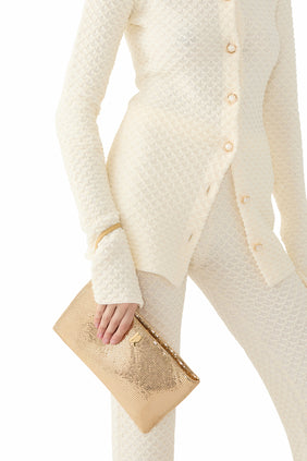 Altın File Çanta - Şık ve Fonksiyonel Aksesuar